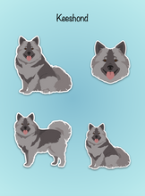 Load image into Gallery viewer, Keeshond Vinyl Sticker Set