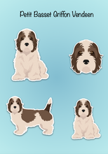 Load image into Gallery viewer, Petit Basset Griffon Vendeen Vinyl Sticker Set