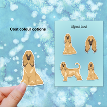 Load image into Gallery viewer, Afghan Hound Vinyl Sticker Set