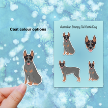 Load image into Gallery viewer, Australian Stumpy Tail Cattle Dog Vinyl Sticker Set