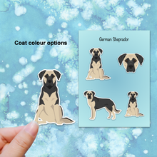 Load image into Gallery viewer, German Sheprador (German Shepherd/Labrador Retriever mix) Vinyl Sticker Set