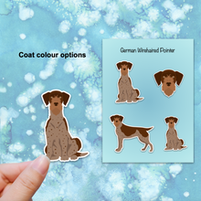 Load image into Gallery viewer, German Wirehaired Pointer Vinyl Sticker Set