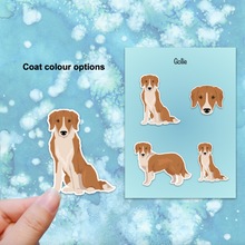 Load image into Gallery viewer, Gollie (Golden Retriever/Collie mix) Vinyl Sticker Set