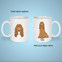 Load image into Gallery viewer, Afghan Hound 11 oz mug personalized