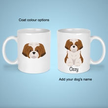 Load image into Gallery viewer, Shih Poo (Shih Tzu/Poodle mix) 11 oz mug personalized