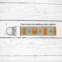 Load image into Gallery viewer, Australian Terrier key wristlet