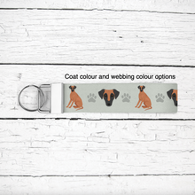 Load image into Gallery viewer, Azawakh key wristlet