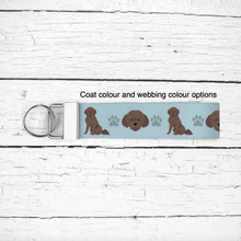 Load image into Gallery viewer, Lagotto Romagnolo key wristlet