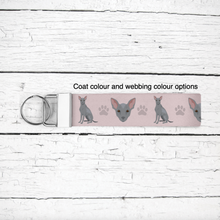 Load image into Gallery viewer, Xoloitzcuintli key wristlet
