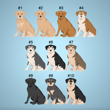 Load image into Gallery viewer, Alaskan Malador (Alaskan Malamute/Labrador mix) Bezel Keychain - personalized