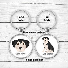 Load image into Gallery viewer, Alaskan Malador (Alaskan Malamute/Labrador mix) Bezel Keychain - personalized