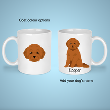 Load image into Gallery viewer, Toy Poodle (puppy clip) 11 oz mug personalized