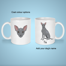 Load image into Gallery viewer, Xoloitzcuintle 11 oz mug personalized