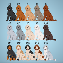 Load image into Gallery viewer, Standard Poodle (puppy clip) ornament personalized