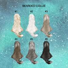 Load image into Gallery viewer, Bearded Collie Northern Lights Ornament