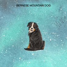 Load image into Gallery viewer, Bernese Mountain Dog Northern Lights Ornament