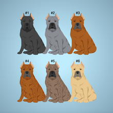 Load image into Gallery viewer, Presa Canario (cropped ears) 'My Dog is My Valentine' 100% cotton t-shirt customized