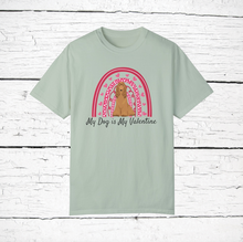 Load image into Gallery viewer, Afghan Hound 'My Dog is My Valentine' 100% cotton t-shirt customized