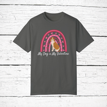 Load image into Gallery viewer, American English Coonhound 'My Dog is My Valentine' 100% cotton t-shirt customized