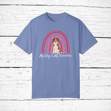 Load image into Gallery viewer, American Foxhound 'My Dog is My Valentine' 100% cotton t-shirt customized