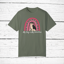 Load image into Gallery viewer, Alaskan Malador (Alaskan Malamute/Labrador Retriever mix) 'My Dog is My Valentine' 100% cotton t-shirt customized