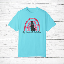 Load image into Gallery viewer, Bouvier des Flandres (cropped ears) 'My Dog is My Valentine' 100% cotton t-shirt customized