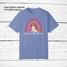 Load image into Gallery viewer, Cavalier King Charles Spaniel 'My Dog is My Valentine' 100% cotton t-shirt customized