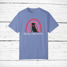 Load image into Gallery viewer, Curly Coated Retriever 'My Dog is My Valentine' 100% cotton t-shirt customized