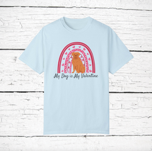 Load image into Gallery viewer, Dogue de Bordeaux 'My Dog is My Valentine' 100% cotton t-shirt customized