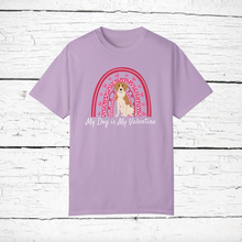 Load image into Gallery viewer, English Foxhound 'My Dog is My Valentine' 100% cotton t-shirt customized