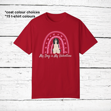 Load image into Gallery viewer, English Springer Spaniel 'My Dog is My Valentine' 100% cotton t-shirt customized