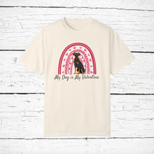 Load image into Gallery viewer, German Pinscher 'My Dog is My Valentine' 100% cotton t-shirt customized