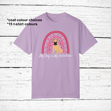 Load image into Gallery viewer, French Bulldog 'My Dog is My Valentine' 100% cotton t-shirt customized