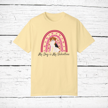 Load image into Gallery viewer, Harrier 'My Dog is My Valentine' 100% cotton t-shirt customized