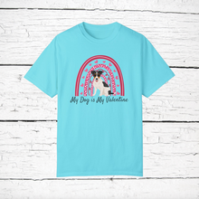 Load image into Gallery viewer, Jack Russell (smooth coat) 'My Dog is My Valentine' 100% cotton t-shirt customized
