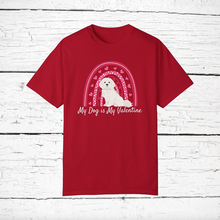Load image into Gallery viewer, Maltese 'My Dog is My Valentine' 100% cotton t-shirt customized