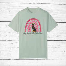 Load image into Gallery viewer, Toy Manchester Terrier 'My Dog is My Valentine' 100% cotton t-shirt customized