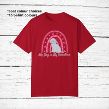 Load image into Gallery viewer, Miniature Poodle 'My Dog is My Valentine' 100% cotton t-shirt customized