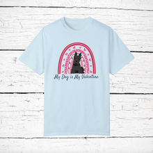 Load image into Gallery viewer, Scottish Terrier 'My Dog is My Valentine' 100% cotton t-shirt customized