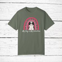 Load image into Gallery viewer, Shih Poo (Shih Tzu/Poodle mix) 'My Dog is My Valentine' 100% cotton t-shirt customized