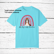 Load image into Gallery viewer, Shih Tzu 'My Dog is My Valentine' 100% cotton t-shirt customized