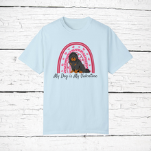 Load image into Gallery viewer, Tibetan Mastiff 'My Dog is My Valentine' 100% cotton t-shirt customized