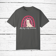 Load image into Gallery viewer, West Highland White Terrier 'My Dog is My Valentine' 100% cotton t-shirt customized