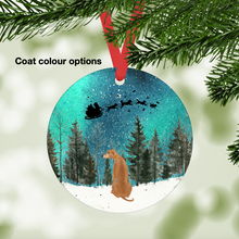 Load image into Gallery viewer, Azawakh Northern Lights Ornament