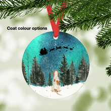 Load image into Gallery viewer, American English Coonhound Northern Lights Ornament