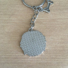 Load image into Gallery viewer, Coton de Tulear head enamel charm key ring