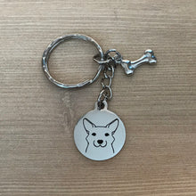 Load image into Gallery viewer, Corgi keychain