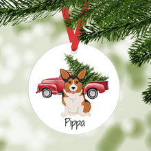 Load image into Gallery viewer, Pembroke Welsh Corgi ornament personalized