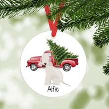 Load image into Gallery viewer, Bedlington Terrier ornament personalized