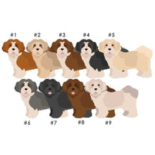 Load image into Gallery viewer, Havanese (puppy clip) keychain personalized